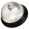 Desk Bell Crisp Ringtones Chrome Polished Alloy Office Bell Compact Structure Call Bell Kitchen Bell for Dining Room Bar