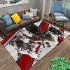 Assassin's Creed Inspired Rug with Dynamic Characters Suitable for Use As an Anti-slip Game Mat for Living Room and Bedroom Sofas