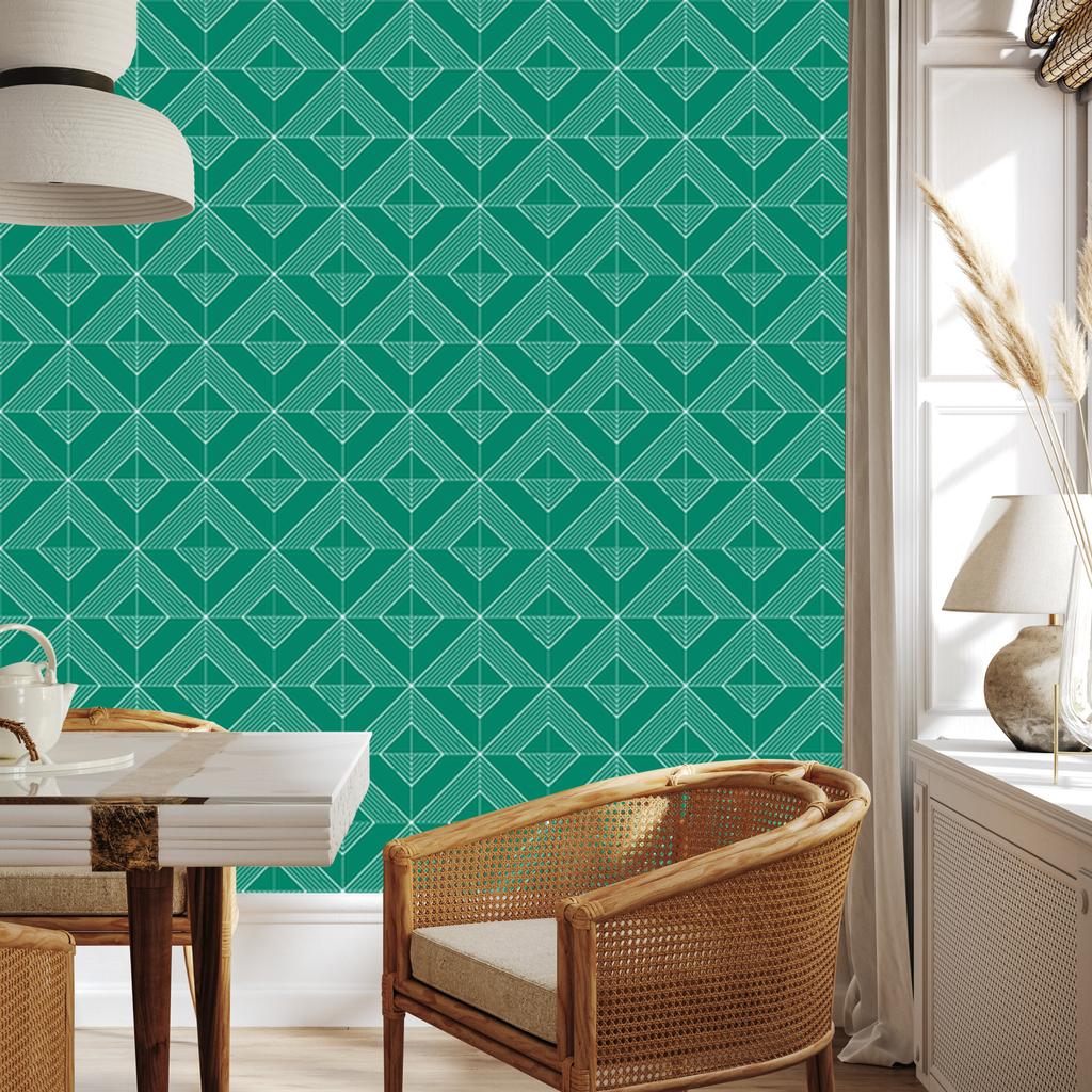 Geometric Rhombus Sea Wallpaper, Sea Background 50x1000