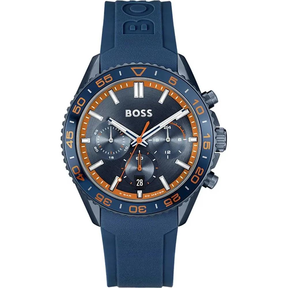 BOSS Runner Blue Silicone Gents Quartz Watch 1514142 синий