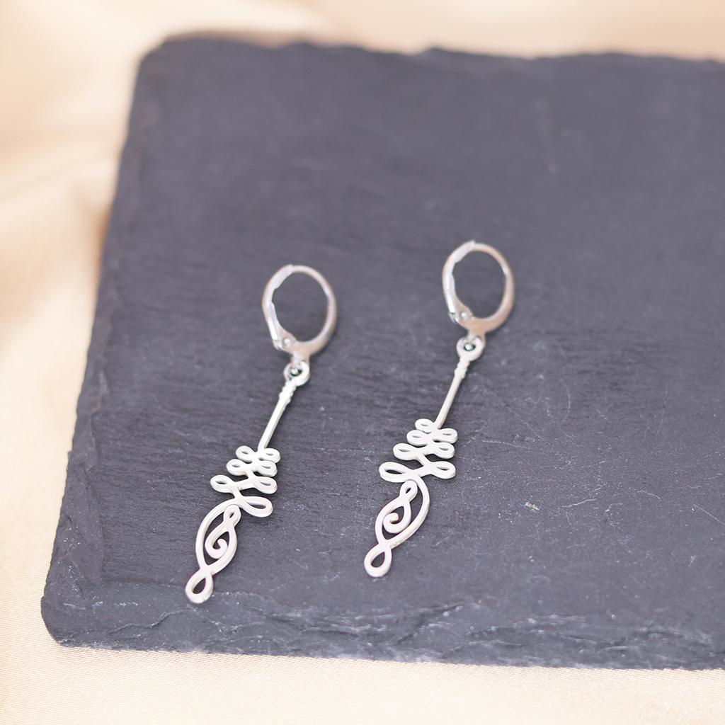 Kinitial Stainless Steel Gate To The Sky Raindrop Cloud Galaxy Solar System Ufo Ghost Earrings For Women Trendy Piercing Jewelry