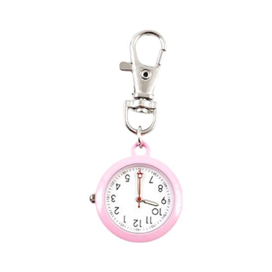

Карманные часы Водонепроницаемые Кварцевый механизм Ультра-тихие Большой экран с клипсой-лобстером Запись времени Работа от батарейки Унисекс Часы-брелок День рождения розовый