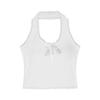 White Lace Lace Neck Sling Vest Women with Chest Pad Spring and Summer New Pure Desire Wind Backless Design Sense Niche