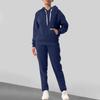 Women's Fashion Solid Colour Long Sleeve Long Pants Sport Two Piece Set