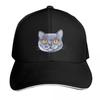 British Shorthair Cat Baseball Cap Contrast Two Tone Brim Snapback Flat Bill Strapback Dad Hat