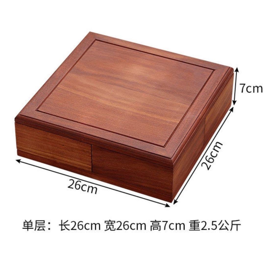 

Chinese wood Luban rotary dried fruit box pure solid wood fragrant pear jewelry storage box watch box storage
