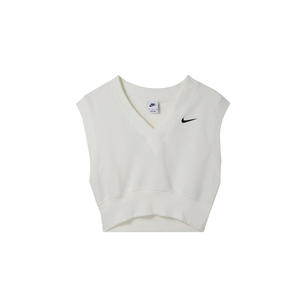 New Nike Sportswear Phoenix Fleece Tank Top Women's Canvas White/Black FV6317-133