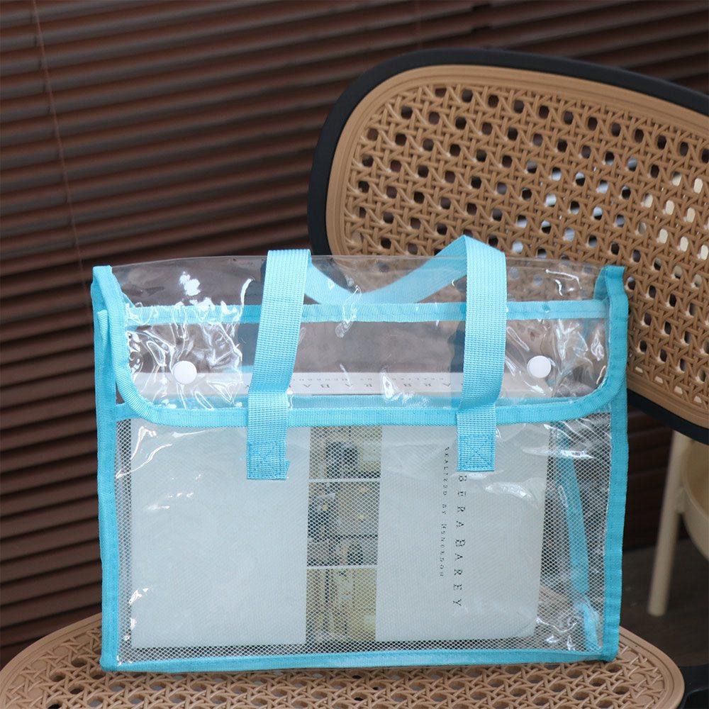 PVC Test Paper Storage Bag Large Capacity Document Bag Thickened Transparent Exam Bag Student Exam