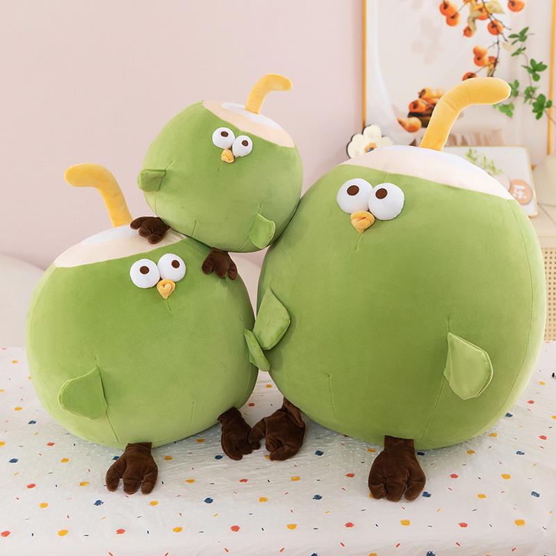 Kreatives Frucht Kokosnuss Huhn Plüschtier Tierdeko für Kinder und Sammler