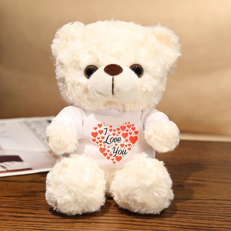 

Cute And Charming Bear Plush Toy 20/25cm Gentle Stuffed Animal Teddy Bear Doll designed for Children Boys Girls Ideal Birth Date Or Valentine Present 20cm