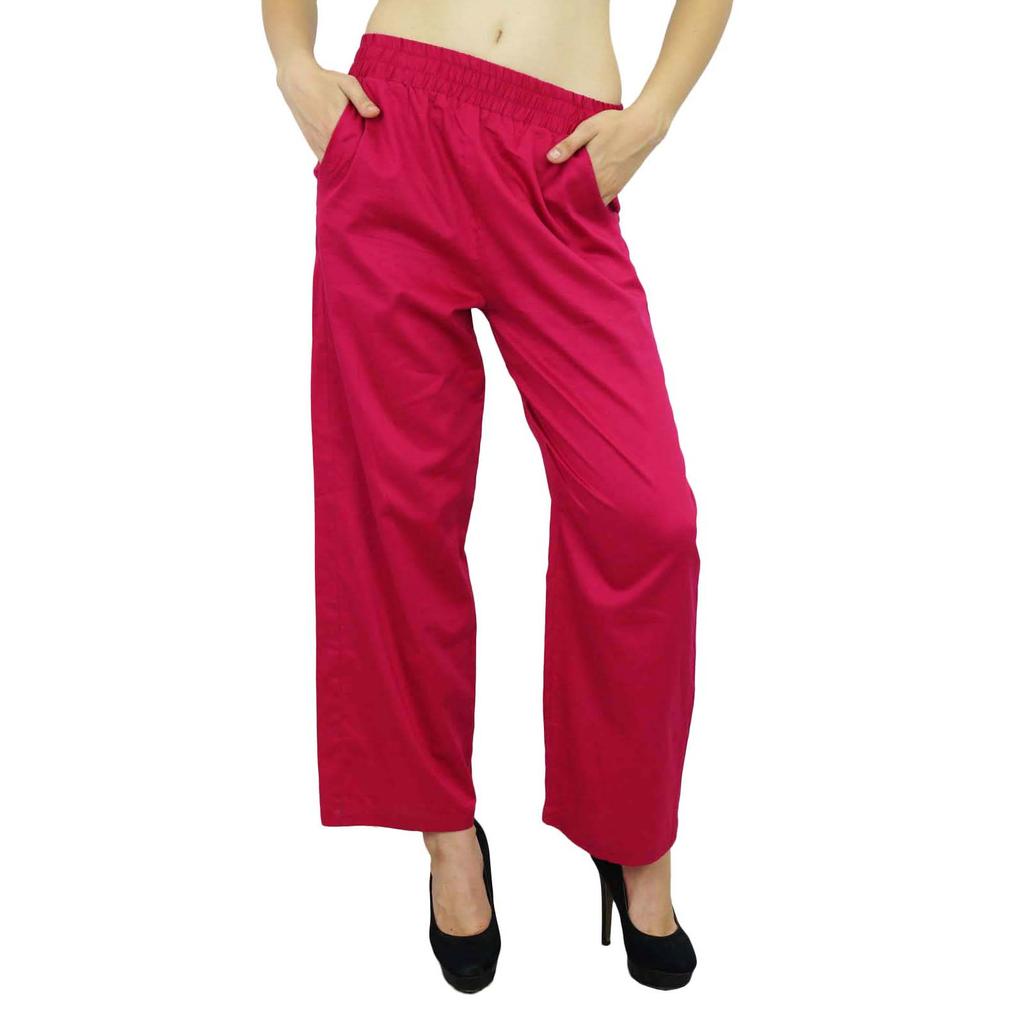 Bimba Women Long Pajama With Pockets Modal Cotton Night Pyjama Sleepwear
