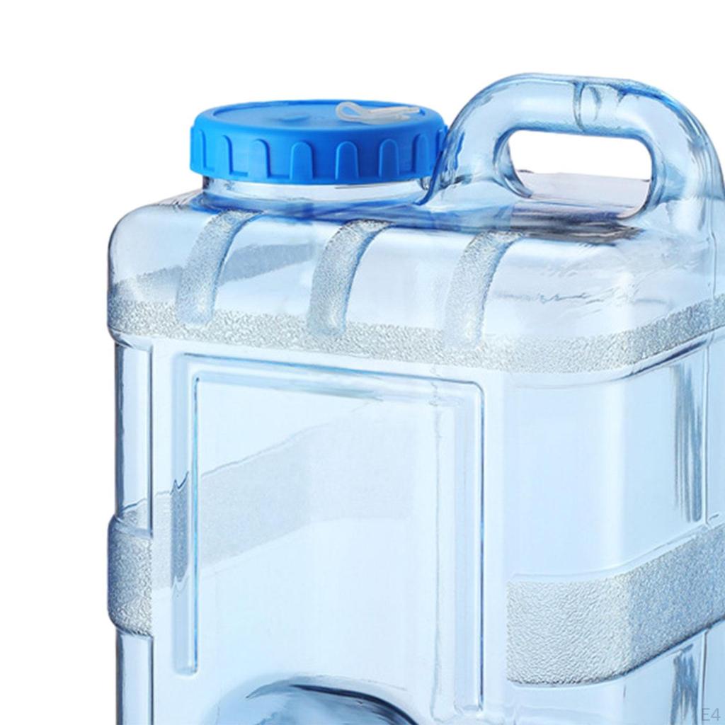Water Container with Spigot Camping Storage Jug No Leakage Bucket Faucet