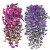 Artificial Morning Glory Silk Flower Vine Hanging Garland Fake Flower String For Home Wedding Outdoor Wall Garden Decor