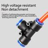 10PCS PE Air Connectors 4 6 8 10 12MM PEG Pneumatic Fitting Slip Lock Tee 3Way Plastic Pipe Water Hose Tube Quick Connector Fuel System Fittings7