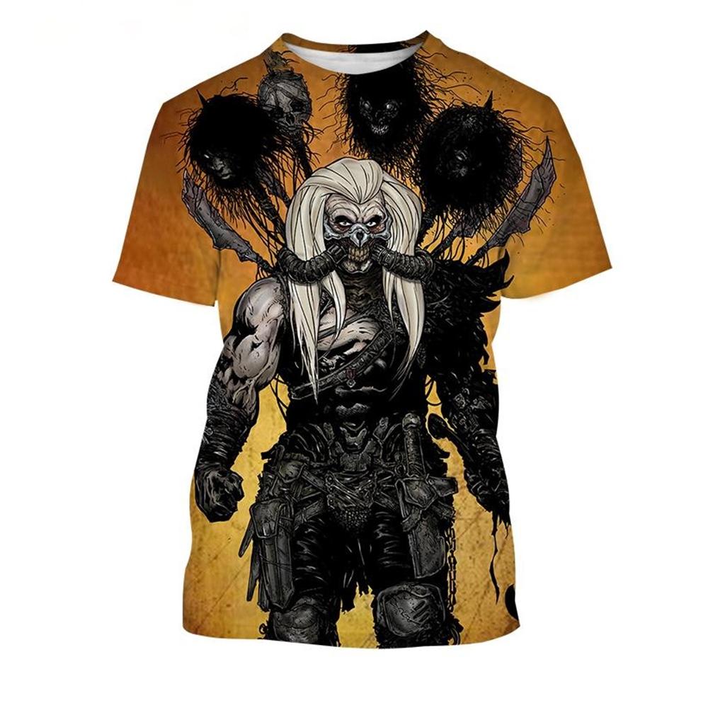 Hot selling Immortan Joe 3D print T-shirt mask monster villain demon T-shirt for men women fashionable casual kids tops