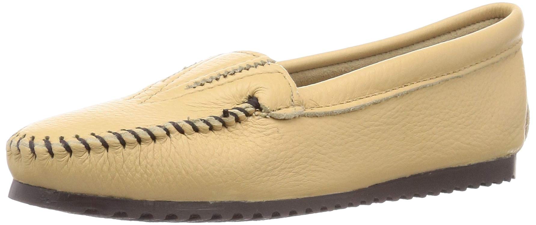 

КАМПАНЬ 22 см [Minnetonka] Слипоны MI-DEERSKIN-GOREFRONT-47 Женские
