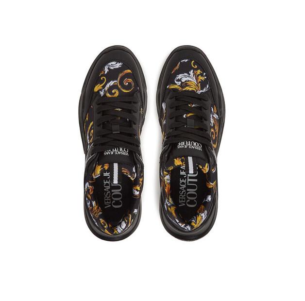 Мужские кроссовки Versace Jeans Couture 78ya3sc2 чёрные
