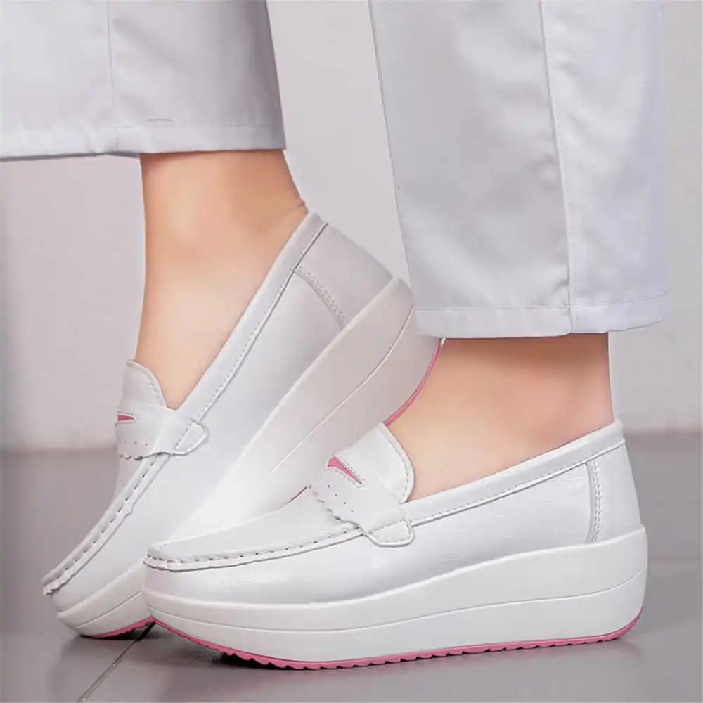 Number 37 Summer Woman Heeled Shoes Dress Sneakers With Heel Green Woman Sneakers Sport Sapateni Chassure Hand Made Deals