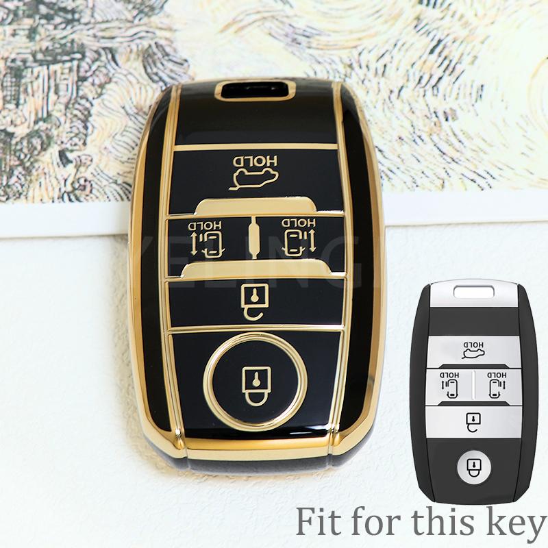 5 6 Button Remote Holder For Kia Sedona Grand Carnival Sorento Shell Fob Control Tpu Car Key Cover Key Case Protection Skin
