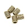5pcs Fashionable Beard Hair Beads Hair Beard Pendant Bracelet Antique DIY Hair Accessory
