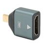 HD Female to Micro HD Adapter Aluminum Alloy Plug and Play 4K Supported Micro HD to HD Converter for Laptop Desktop