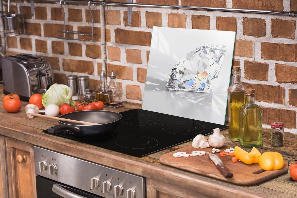 SZKLANA PŁYTA OCHRONNA NA KUCHENKĘ 50x52 DIAMENT