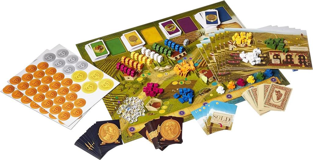 Stonemaier Viticulture Essential Edition Build the Most Prosperous Tuscan Vineyard Strategy Board Game for Adults and Families 90 Ages Games (Base