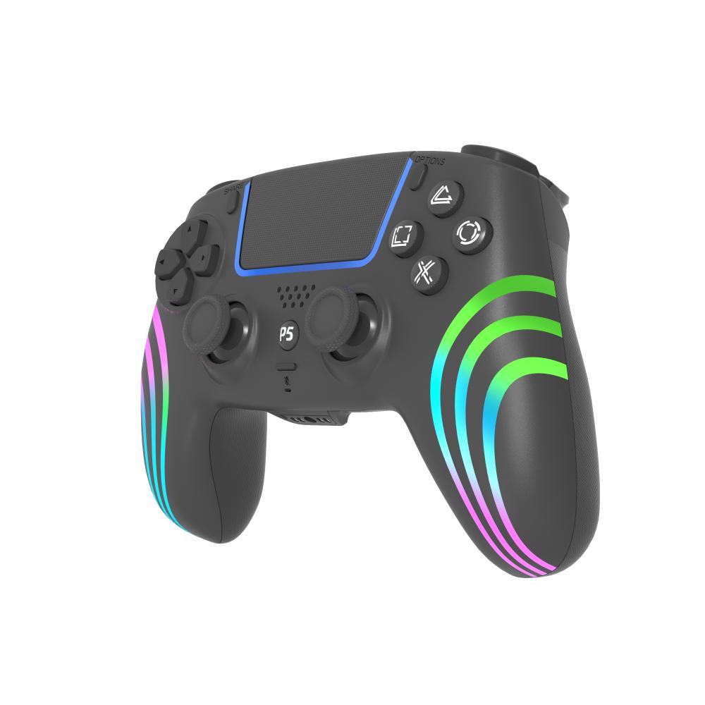 Controler de Joc Bluetooth Wireless pentru PlayStation 5 cu Vibrații Duble Lumină RGB Gamepad pentru PS5/PS5 Slim/PS5 Pro/PC Accesoriu
