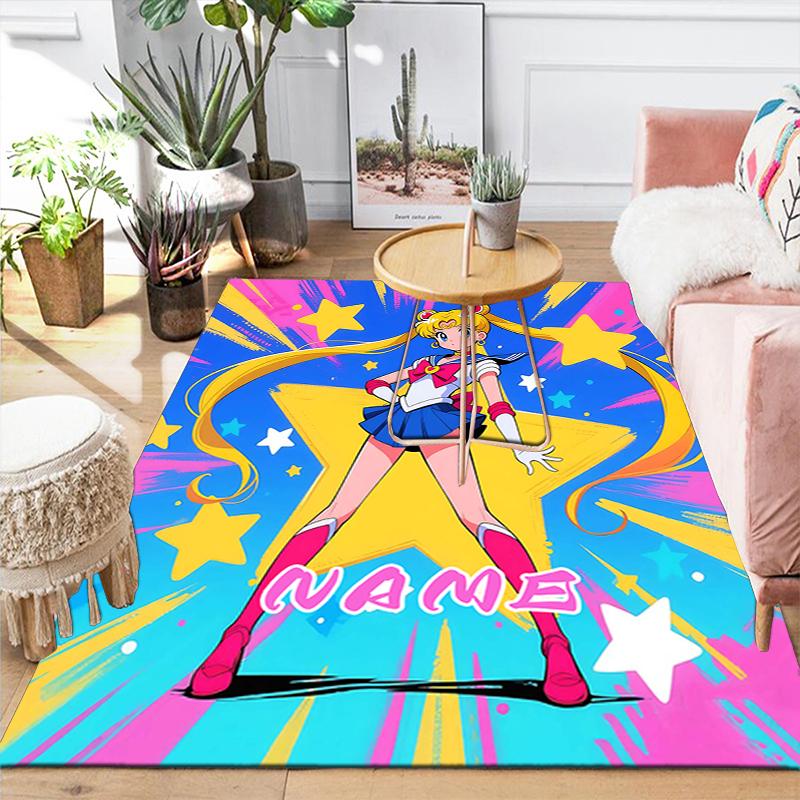 Custom 1Pc Sailor Moon Power Rug Office Carpet Indoor Outdoor Entrance Doormat Nonslip Soft And Comfortable Living Room D2915248