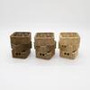 1/6 1/8 Scale Miniature Storage Basket Resin Dolls Basket with Handle  Doll House
