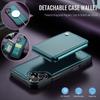 JEEHOOD J05 For iPhone 16 Case Leather Mobile Cover with Detachable Magnetic Card Bag