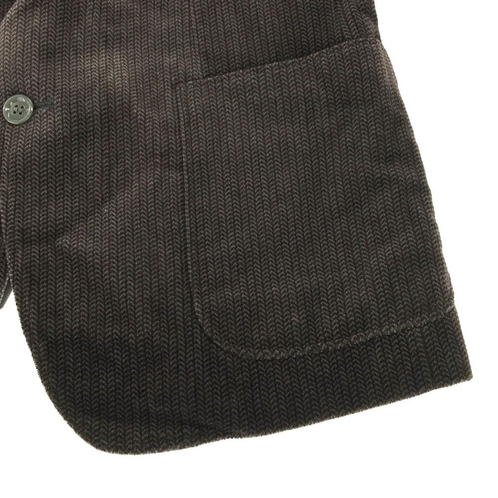 Durban Herringbone tailored jacket 94AB4 Gray Velor Men's Used