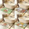 Alfombra Kawaii Yier y Bubus Alfombrilla Antideslizante para Baño Felpudo Alfombrilla Decorativa para el Hogar Felpudo de Entrada Felpudo Resistente a los Arañazos