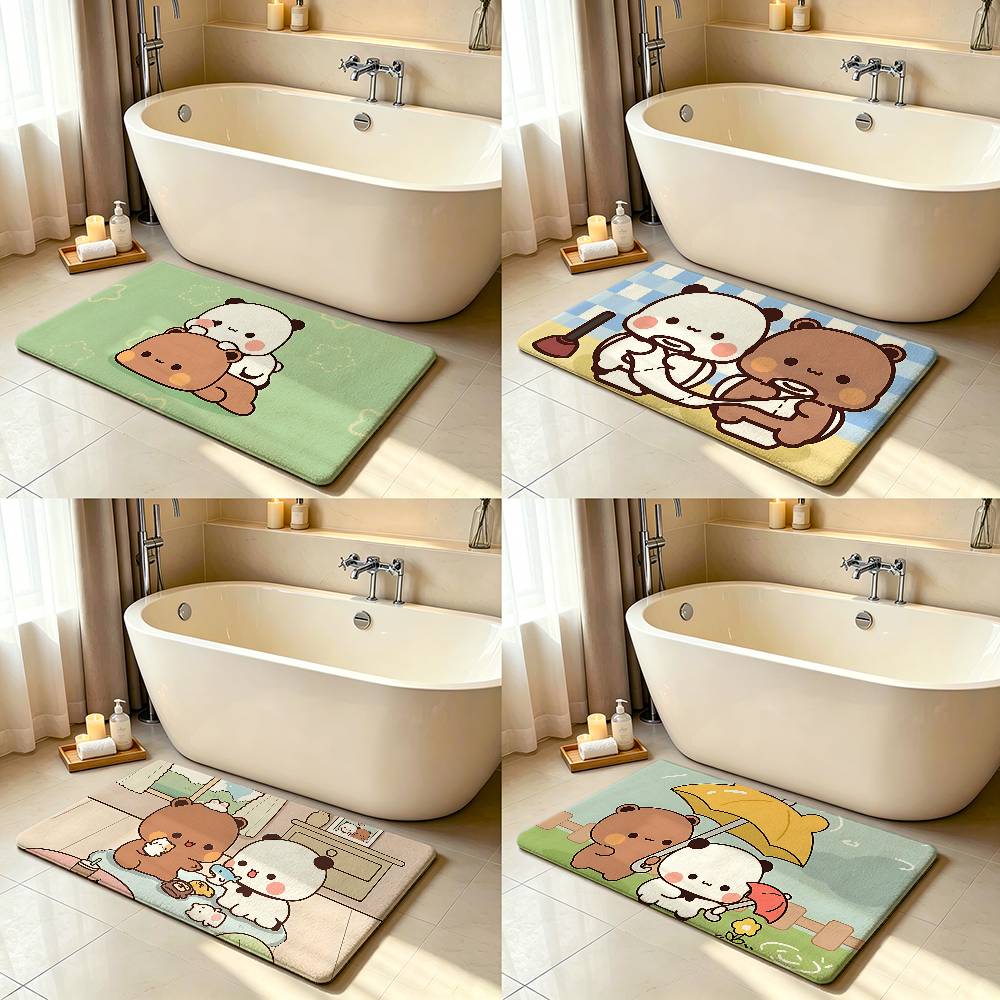 Tappeto Kawaii Yier e Bubus Tappetino Antiscivolo per Bagno Tappetino per Porta Tappetino Decorazione Casa Tappetino per Porta d'Ingresso Tappetino per Porta Resistente ai Graffi