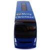 Christmas Edition 1:50 Sound & Light Pull-back Blue Alloy Bus Model Toy