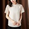 Chic Chinese Style Summer Blouse Womens Lace Short Sleeve Casual Fashion Chiffon Top