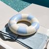 Ciambella da Nuoto a Strisce Vintage PVC Ispessito Gonfiabile Antistrappo Uomo Donna Anello Galleggiante Tubo Galleggiante per Piscina Festa in Spiaggia