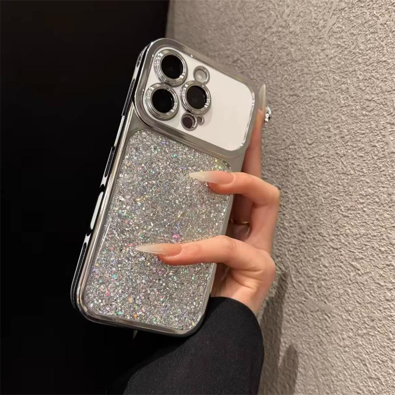Okno se zvětší během sekund, vhodné pro pouzdro na mobilní telefon, Apple 16pro galvanické pokovování 15pro péřová příze 14pro.