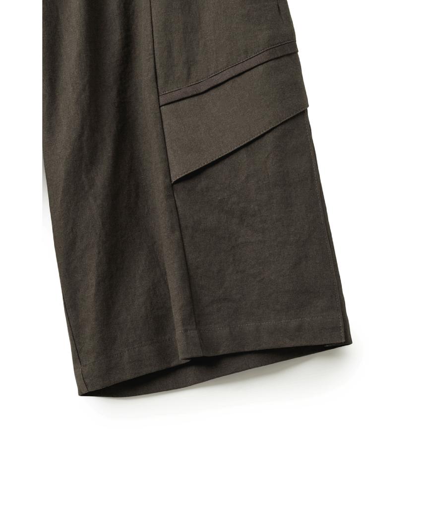Haechinglum Flap Shorts Mud Brown
