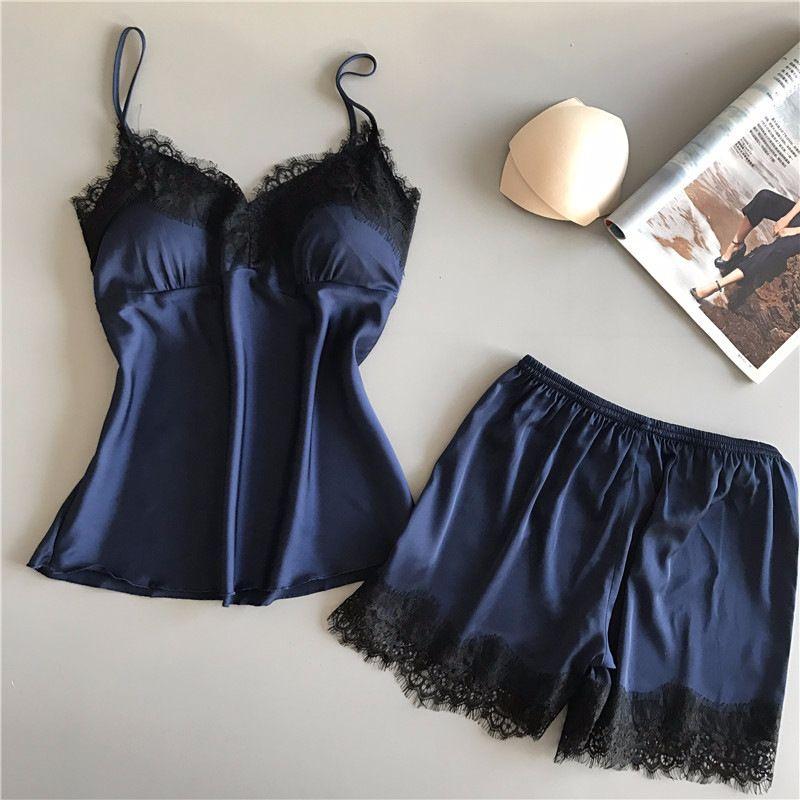 Sexy Suspenders Shorts Pajamas Homewear Nightdress