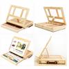 Folding Wooden Desktop Easel: Multifunctional Oil Painting & Sketching Box with Drawing Board
