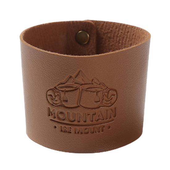 

Чехол из искусственной кожи, нескользящий, утолщенный, противоожоговый, удобный для захвата, чашка из нержавеющей стали для использования на открытом воздухе