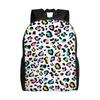 Back To School Season Pastel Rainbow Leopard Knapsack Leopard Print Students Super Quality Backpack
