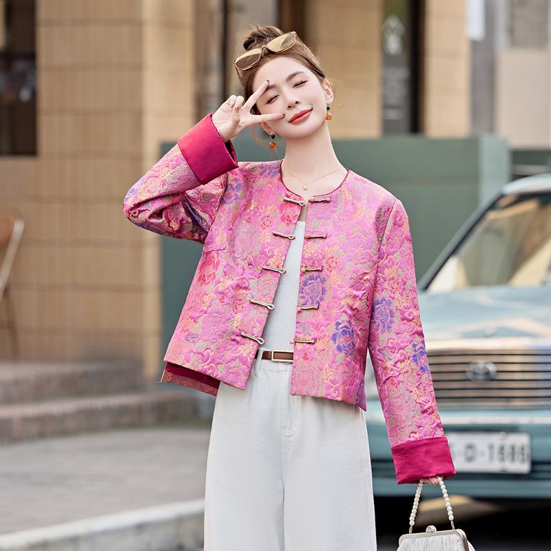 2025 Spring Collection: Women's High-End Chinese Style Jacquard Jacket (SY1700)
