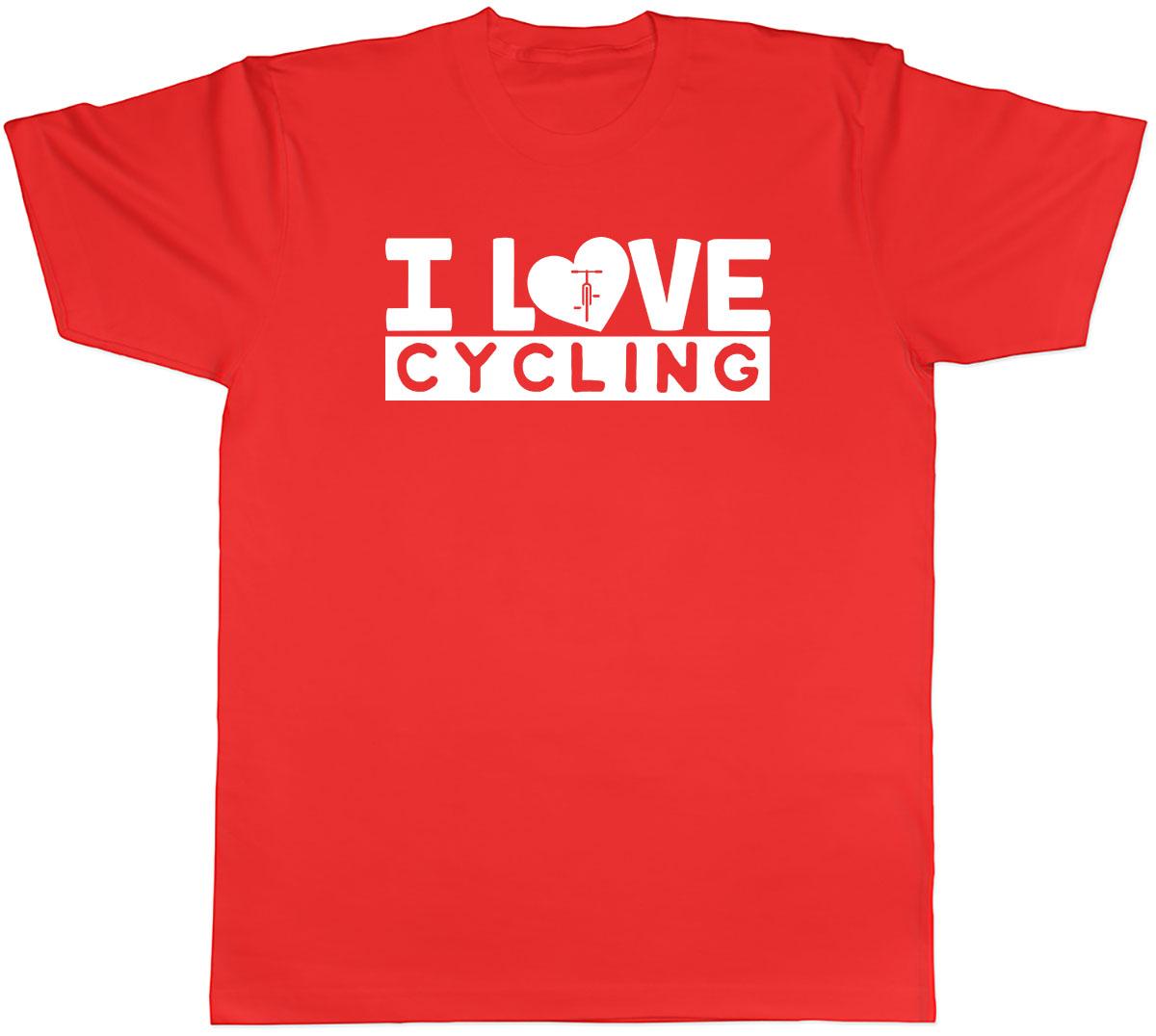 I Love Cycling Unisexs Unisex TShirt Tee S