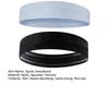 2Pcs Workout Headbands Super Soft Non-slip High Elastic Solid Color Running Jogging Sports Sweatbands