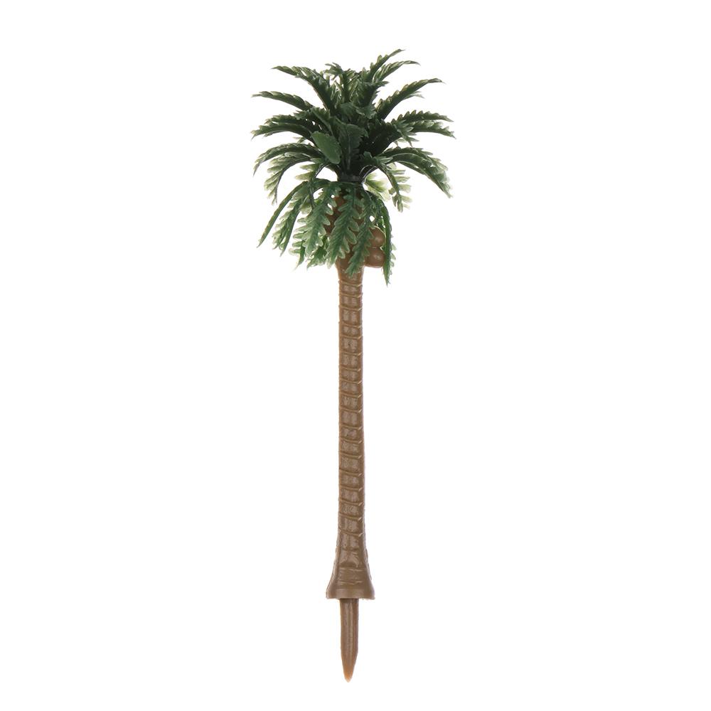 5Pcs New DIY Decor Miniature Plant Coconut Palm Tree Plastic Bonsai Craft Micro Landscape Plant Pots model