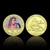 Scarlett, Famous Female Singer, Actress, Gold-plated Commemorative Coin, Star Commemorative Medal, Medal Collection Gift
