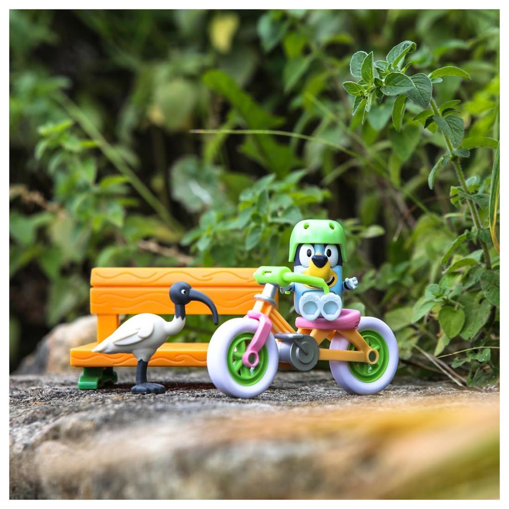 Takara Tomy Bluey Figure Set Bluey Bicycle