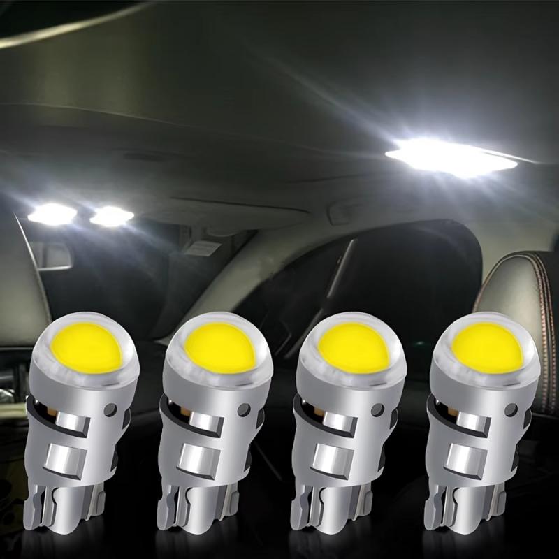 2Pcs T10 COB Led DC 12V Signal Lamp Car Bulb W5W 194 168 Reading Interior Lamps Clearance Backup Reverse Fog Lights Ultra Bright